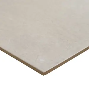 Colours Structured Off white Matt Concrete effect Textured Porcelain Indoor Wall & floor Tile, Pack of 6, (L)600mm (W)300mm