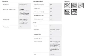 BOSCH T308BOF Extra-Clean for Hard Wood Jigsaw Blades (3/Pack) (To Fit: Bosch PST, GST, EasySaw & UniversalSaw Jigsaw Models)