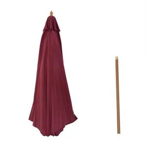 Lakewood 300cm Market Parasol Red