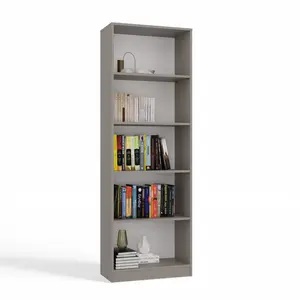 Albee Bookcase Clay / (5 Shelves) 182cm H x 60cm W x 32cm D