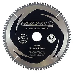 Timco - Circular Saw Blade (-5 Degree, Size 216 x 30 x 80T - 1 Each)