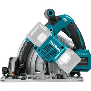 Makita DSP600ZJ 36v Twin 18v Brushless Plunge Cut Circular Saw 2x Guide Rails