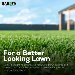 Hardys 25L Turf & Lawn Top Dressing Soil - Sandy Loam Base, Open Texture, Nutrient Enriched for First Grass Seeding & Overseeding