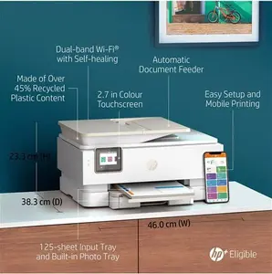 HP ENVY Inspire 7920E All-In-One Printer, HP+ Enabled & HP Instant Ink Compatible, White