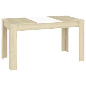 Gille Dining Table 140 x 74.5 x 76 cm Engineered Wood Brown Oak / Sonoma Oak