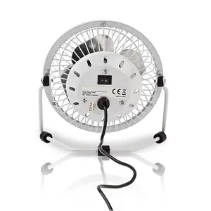 Mini 4" Cooling USB Desk Fan - White