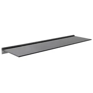 AVF 100cm Floating Glass Shelf - Black