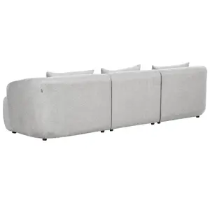 Corner Sofa SVANSELE Light Grey Fabric Right Hand