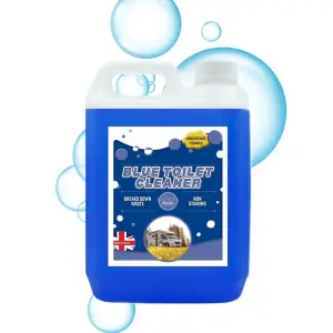 1x 2.5L Powerful Blue Disinfectant For Portable Toilets & Motor Homes Concentrated Formula Breaks Down Waste