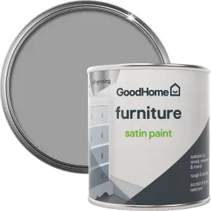 GoodHome Long island Satin Furniture paint, 125ml