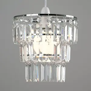 24.5cm H Plastic Novelty Pendant Shade ( Screw On ) Clear