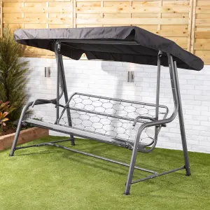 Alfresia Roma Swing Seat with Grey Classic Cushions