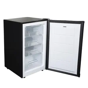 SIA UCF50BL 50cm Black Freestanding Under Counter Freezer 80L