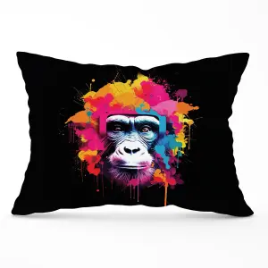 Multi Coloured Monkey Face Cushions 33cm x 48cm