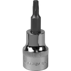 Premium T20 TRX Star Socket Bit - 3/8" Drive with S2 Steel and Knurled Grip