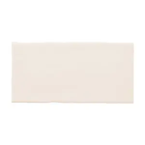 Vernisse Off white Gloss Ceramic Wall Tile Sample