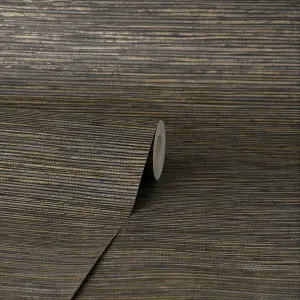 Crown Fusion Plain Charcoal Wallpaper M1770