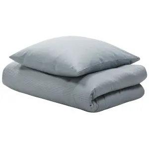 Duvet Cover Set AVONDALE 200 x 220 cm Cotton Sateen Grey