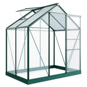 Rosette Hobby Aluminium Polycarbonate Greenhouse - 6x4