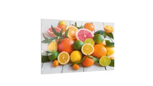 ALLboards Magnetic Glass Board CITRUS LEMON ORANGE LIME 60x40cm Print Wall Decorative Wall Picture Dry-erase Board