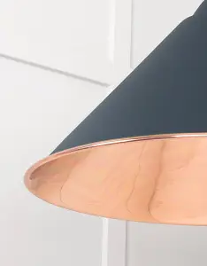 Smooth Copper Hockley Pendant in Soot