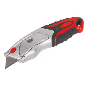 Sealey Retractable Utility Blade Auto Load Heavy Duty Zinc Alloy Steel AK8604