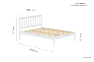 Birlea Denver Small Double Bed White