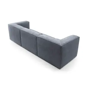 Doris Modular 4 Seater Sofa in Dark Grey Cord Chenille