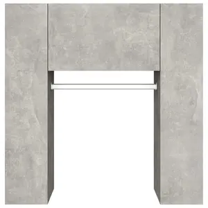 Berkfield Hallway Cabinet Concrete Grey 97.5x37x99 cm Engineered Wood