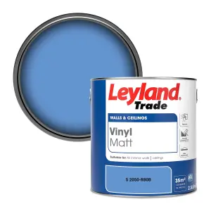 Leyland Trade Vinyl Matt Walls & Ceilings Emulsion Paint (S 2050-R80B) 2.5L