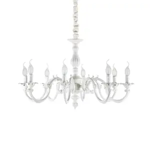 Luminosa Justine 8 Light Pendant Light White