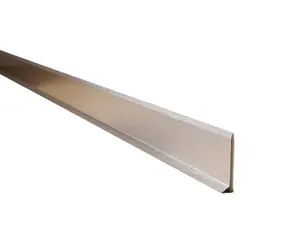 ILCOM Stainless steel Skirting board 60mm x 2700mm - Silver Brushed