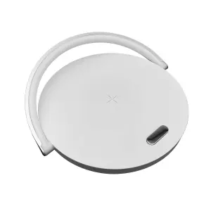 Nicoman White Bedside Lamp with Wireless Charging with Touch Control