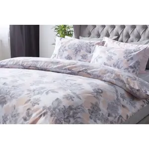 Belledorm Maeva Floral Duvet Cover Set Blush (Superking)