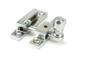 From The Anvil Satin Chrome Mushroom Quadrant Fastener - Narrow