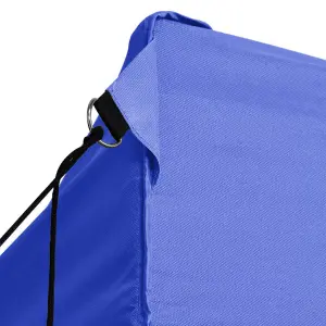 Berkfield Professional Folding Party Tent with 4 Sidewalls 3x4 m Steel Blue