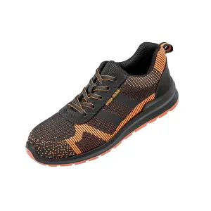 Result Work-Guard Unisex Adults Suede Trim Safety Trainer Black/Orange (6 UK)