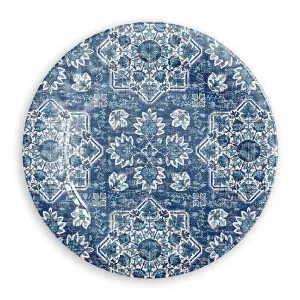 Purely Home Atlantic Blue Melamine  Dinner Plates - Set of 5