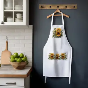 Purely Home  Garden Flowers Sunflowers Apron - Floral Gifts for Her - Cooking & Baking