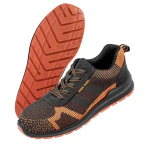 Result Work Guard Adults Unisex Hardy Safety Trainer Black/Orange (12 UK)