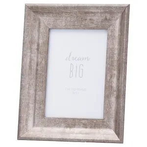 Hill Interiors Convex Single Photo Frame Silver (5in x 7in)