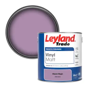 Leyland Trade Vinyl Matt Walls & Ceilings Emulsion Paint Mauve Magic (PPG1180-5) 2.5L