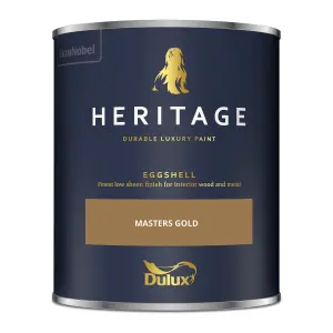 Dulux Trade Heritage Masters Gold Eggshell Wall paint, 750ml