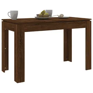 Seeger Dining Table 120x60x76 cm Engineered Wood Walnut