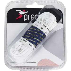 PAIR - 180cm White Oval Shoe Laces - Sporting Trainer Football Boot Lace