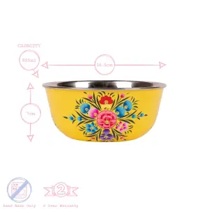 BillyCan - Picnic Bowl - 16.5cm  - Buttercup Pansy