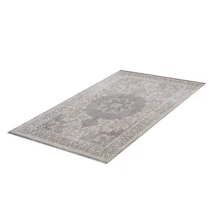 Vinci Grey Traditional Medium Rug, (L)170cm x (W)120cm