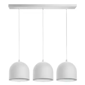 Luminosa Madison Straight Bar Pendant Ceiling Light White 70cm