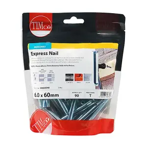 Timco - Express Nails - Zinc (Size 6.0 x 60 - 90 Pieces)