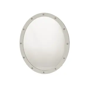 Lighting Collection White Oval Led Wall Mirror